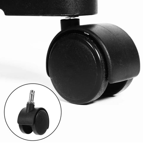 Solid 8 Pack 1.5 Inch Stem Swivel Casters Featuring Strong Locking Brakes for heavy duty trash cans and utility carts
