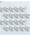 40 Piece Zinc Alloy Glass Shelf Clamp Brackets For Shower Glass Panels And Floating Shelves With Rock Solid Grip