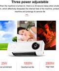 Top Tier Wall Mounted 2000W Ceramic PTC Heater For Bathrooms And Bedrooms With Remote Control Timer HD LCD Display and Built In Clothes Drying Rack with three power settings