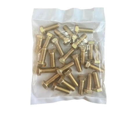 All In One 5,170 Piece Grade Eight Coarse Thread Hex Bolts And Nuts Kit in sealed plastic bag showing hex bolts detail.