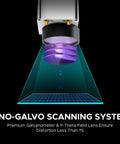 Top Shelf 30 Watt Mopa Fiber Laser Engraver With Red Dot Guide And LightBurn Compatibility For Killer Metal Color Marking On A Generous 7 X 7 Inch Work Area That Actually Hits Different, showing the premium galvo scanning system.