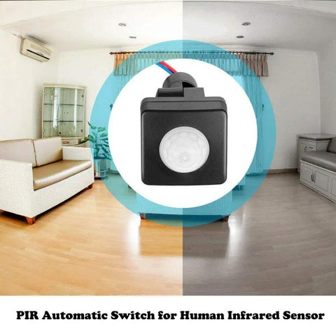 1 Piece PIR Motion Sensor Switch With Adjustable Detection Distance And Delay Time For Automatic Lighting Infrared Sensor