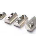 M6 T Slot Nuts For 3030 Aluminum Extrusion 8mm Slot Roll In Spring Ball Loaded Elastic Nuts Carbon Steel Nickel Plated For Your 3D Printer Builds