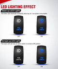 Heavy Duty 12V Fog Light Wiring Harness Kit With 5 Pin Rocker Switch LED lighting effect illustration