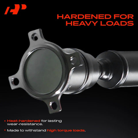 Heavy Duty Rear Driveshaft For Ford Edge Lincoln MKX 2007 To 2014 AWD All Wheel Drive showing heat-hardened end for durability.
