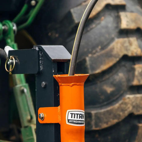Pipe Layer Attachment For Bolt On Single Tine Subsoiler, Easy Install Drainage And Irrigation Pipes, 2.75 Inch Tube Accepts 50mm Poly Pipe