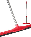 Floor Squeegee Scrubber With Adjustable Detachable Stainless Steel Handle Workhorse Heavy Duty Household Broom EVA Foam Blade