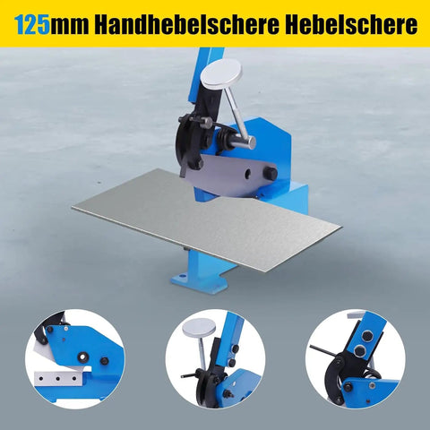 Heavy Duty Manual Metal Shear With Beefed Up Handle And Quick Adjust Clamp For Chomping Through Quarter Inch Steel Plate Round Bar And Flat Stock Legit Garage Workhorse Zero Plug Setup Rigged Tough For Real Builders And Backyard Shops Nationwide