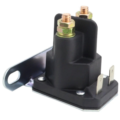 Heavy Duty Starter Steel Gear And Relay Kit for John Deere Tractors solenoid relay unit close-up.