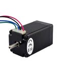 NEMA 11 stepper motor with dual shaft, black metal housing, four-wire connector for CNC/3D printer