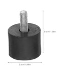 Adjustable Furniture Leveling Feet With Easy Installation And Anti Slip Protection 8 Pack M6 Threaded Rubber And Iron Height Adjustable Table And Chair Levelers For Cabinets And Home Furniture, black foot 3.5cm x 2.5cm