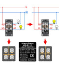 Wiring diagram for Workhorse Industrial Grade Limit Switch With Parallel Roller Plunger Enclosed 1NO 1NC Momentary 250VAC 10A