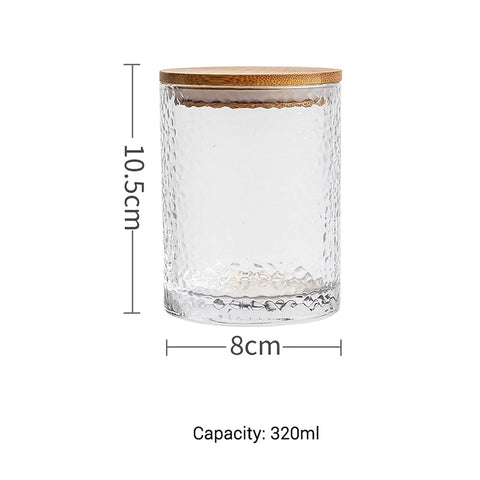 Top Shelf Airtight Glass Storage Jars 320 Milliliters With Durable Sealed Lids for organizing coffee, tea, and spices.
