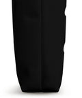 Side view of black Funny Combine Harvester Driving Harvesting Machine Tote Bag For Farmers And Farm Hands Gift Idea 16 By 16 Inches