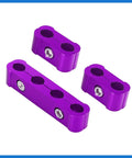 Purple Aluminum Alloy 4 Pack 8mm Spark Plug Wire Separator Loom Clamps For Cars Engine Wire Organizer Keeps Wires In Place Dope Auto Accessories Gear Set