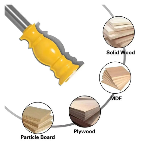 Premium Crown Molding Router Bit For Woodworking Pros With 12mm Or Half Inch Shank close-up image showing detailed cutter design for wood projects.
