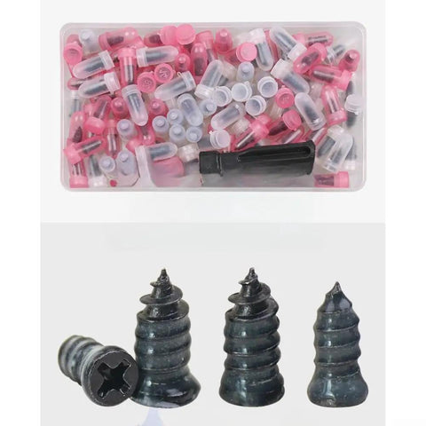 Road Ready Tire Repair Kit With 100 Stoppers And A Screwdriver For Quick Puncture Fixes Strong Grip And Seal for cars and bikes