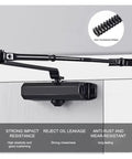 Heavy Duty Hydraulic Door Closer For 25 Kg To 80 Kg Doors With Smooth Quiet Close and Adjustable Speed Mute Soft Closing Hardware
