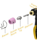 Plasma Cutter Torch Consumables Kit For AG-60 AG-60P SG-55 WSD-60 TL-CUT-50 parts including nozzle, tip, electrode, bracket