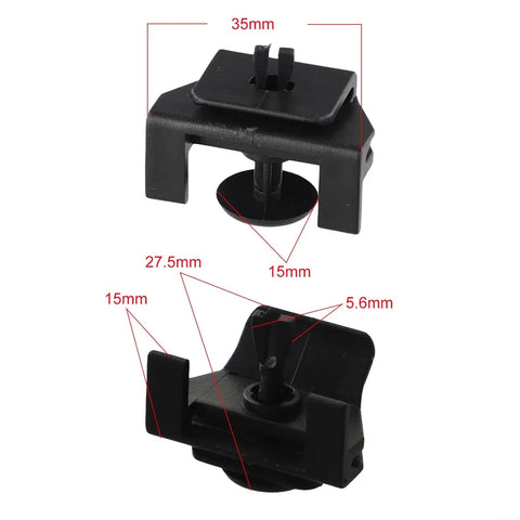 10 Pack Front Bumper Clip Kit For Camry And Corolla, OEM 53879-58010 Replacement Pins And Clips, black plastic fastener, 35mm