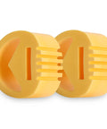 Two Pack Heavy Duty Motor Mount Vibration Dampener Engine Snubber For Club Car Ds Gas Precedent And Tempo Golf Carts Replaces OEM 1012164 102540301, yellow rubber mounts.