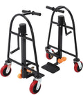 Pro Grade Heavy Duty Manual Furniture Movers With Sturdy Rolling Wheels, black steel frame, 1300 lb capacity for easy appliance transport.