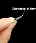 Ultra Thin M10x16x0.1mm Shim Washers Set, 10Pcs 304 Stainless Steel Plain Gasket Crush Washers, thickness illustration