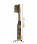 Front view of Toothbrush Shape Alloy Cabinet Pull Handle Vintage Bronze Dresser Drawer Pull for bathroom door, 3.38 in tall.