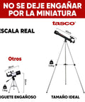 Comparison of 60cm refractor telescope on full-size tripod, labeled with height and weight for Beginner Friendly 600x50mm Refractor Telescope Kit For Stargazing Folks With Easy Setup 2x Barlow Lens 5x24 Finderscope Star Diagonal Full Size Aluminum Tripod All In One Starter Kit For Night Sky Exploration.