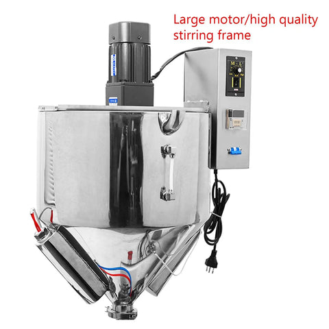 Heavy Duty Automatic Pneumatic Bottle Filling Machine For Sauces And Thick Paste With Rock Solid Quantitative Dosing Anti Drip Nozzle and Plug And Play Foot Switch For Quick Output, featuring a large motor and stirring frame.