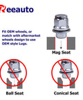 12x1.5 Lug Nuts 20 Pack Chrome Closed End Mag Style With Washer Thirteen Sixteenth Inch Hex Beefy High Strength Steel Bolt On Replacement For Toyota Camry Corolla Tacoma And Lexus Models Durable Rust Resistant And Easy To Install OEM fit mag seat diagram