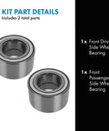 Front Wheel Bearing Set For Mazda 3 2005 2013 Mazda 5 2006 2015 And Mazda 6 2009 2013 Plug And Play Direct Fit OE Replacement kit