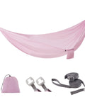 Ultralight Camping Hammock With 600 Lb SGS Certified Capacity, Pack Light At Only 10oz Portable 20D Ripstop Nylon, shown with straps
