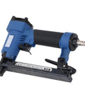 Rock Solid Pneumatic Brad Nailer And Rugged Aluminum Alloy Air Stapler With Snappy Quick Connect for easy wood repairs.