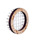 Beekeeping Queen Marking Disc Cage Set Six Pack Round Push In Queen Capture Cages For Minimal Hive Disruption handmade tool close-up