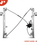 Chevrolet Front Driver Side Power Window Regulator With Motor Replacement For Silverado Tahoe Suburban Avalanche Sierra Escalade Yukon XL Pickup Truck SUV 2000-2006, displayed front view.