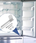 Three Sets Universal Refrigerator Door Hinges Y 223 Heavy Duty Metal Kit For Stable Support And Smooth Operation Of Fridge And Freezer Doors With No Fuss Easy Install And User Friendly Design, silver hinge kit on refrigerator door