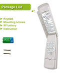 Keyless Garage Door Opener Keypad Replacement for LiftMaster, Chamberlain, Craftsman and 877 Series with included accessories