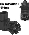 Ambient Air Temperature Sensor With Connector Pigtail Harness Compatible With Buick Envision 2016 2017 Cadillac ATS 2017 CT6 2016 Escalade 2015 2016 Escalade ESV 2015 2017 XT5 2017 GMC Acadia 2017 Canyon 2017 OEM 13583411 Replacement, 2-pin connector