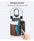 Heavy Hitter Countertop Ice Maker Churning Out Sixteen Kilos Daily With Nine Ice Cubes Ready In Just Thirteen Minutes Auto Self Cleaning Compact Design Includes Scoop And Basket showing control panel.