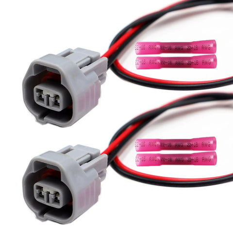 2 Pin Side Marker Light Connector For Lexus ES330 RX330 2004 2005 2006 Easy Install Pigtail Wire Harness Copper Insulated Wires details