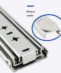 Heavy Duty Drawer Slides 750mm 30 Inch Ball Bearing Runners With 120kg Load Capacity Removable Bead Roller Rail