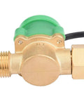 Side view of G1/2 To G1/2 Thread Flow Switch Sensor With Electronic Pressure Auto Control 220V for hot and cold water with magnetic chamber.