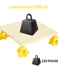 Premium Solid Gold 36 Piece Painters Pyramid Stands For Cabinet Doors And Furniture Risers Mini Cone Tripod Heavy Duty Spray Paint Rack No Fuss Setup Pretty Sweet Woodworking Gear with load capacity of 250 pounds.