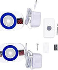 Long Range Wireless Door Chime Kit With Two Chimes And Two Receivers, Transmitter Signals Up To 2500 Feet, Penetrates Walls