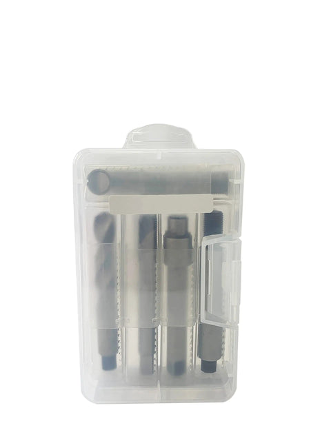 M14 X 1.25 Spark Plug Repair Kit With 17mm Insert Length in clear case, metric threading tools for various engines