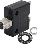 Single Pole Push Button Circuit Breaker 125 To 250V AC 50V DC 5A Manual Reset Thermal Protector L1 Series