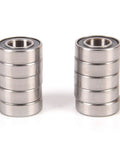 Set Of 10 8x16x5mm Rubber Sealed Ball Bearings 688 2RS For Rail Linear Motion Systems 3D Printer Parts Industrial Automation Equipment Smooth Glide And Low Friction, two bearings