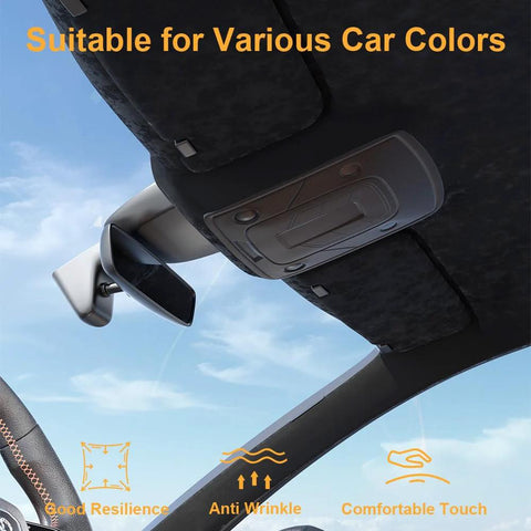 Automotive suede headliner fabric with foam backing for car roof replacement, 54 × 60 inches