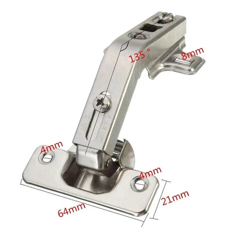 Heavy Duty Rotating Concealed Cabinet Hinges 2 Pack For Corner Kitchen Doors 135 Degree Hinge With Screws Easy Install Strong Load